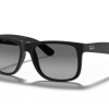 Gafas Ray Ban Justin RB4165 Matte Black Gris Degradada Polarizadas – Gafas Ray Ban Ecuador Eyewearlocker1