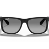 Gafas Ray Ban Justin RB4165 Matte Black Gris Degradada Polarizadas – Gafas Ray Ban Ecuador Eyewearlocker5