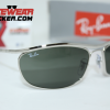 Gafas Ray Ban Olympian I Deluxe RB3119M Silver Verde Clasica G-15 – Gafas Ray Ban Ecuador EyewearLocker3