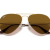 Gafas Ray Ban Aviador RB3025 Gold Cafe Clasica B-15 – Gafas Ray Ban Ecuador Eyewearlocker2