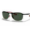 Gafas Ray Ban RB4302 Coleccion Scuderia Ferrari Black Verde G15 Clasica – Gafas Ray Ban Ecuador Eyewearlocker