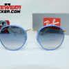 Gafas Ray Ban Round Light Blue Gold Azul Degradada – Gafas Ray Ban Ecuador Eyewearlocker7