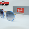 Gafas Ray Ban Round Light Blue Gold Azul Degradada – Gafas Ray Ban Ecuador Eyewearlocker8