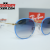 Gafas Ray Ban Round Light Blue Gold Azul Degradada – Gafas Ray Ban Ecuador Eyewearlocker9