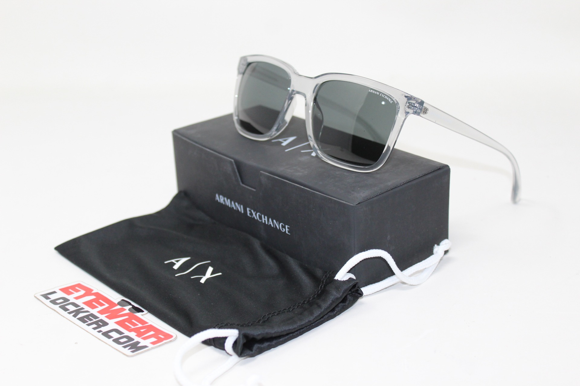 Armani -Echange- AX4112-Shiny-Grey-Dark-Grey-Eyewearlocker-Armani-Ecuador-1