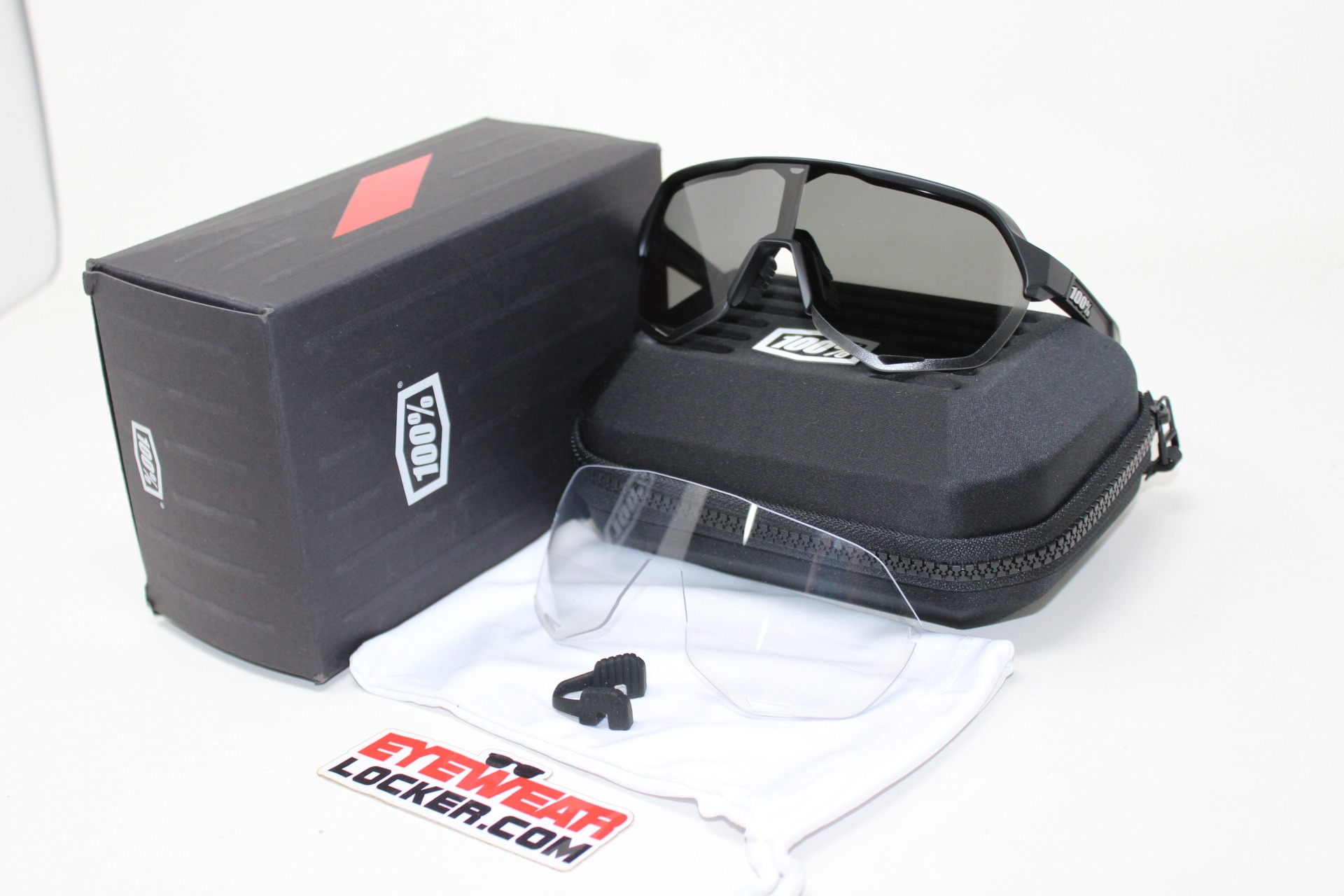 100% S2 Matte Black con extra lente-Eyewearlocker-100%-Ecuador-1