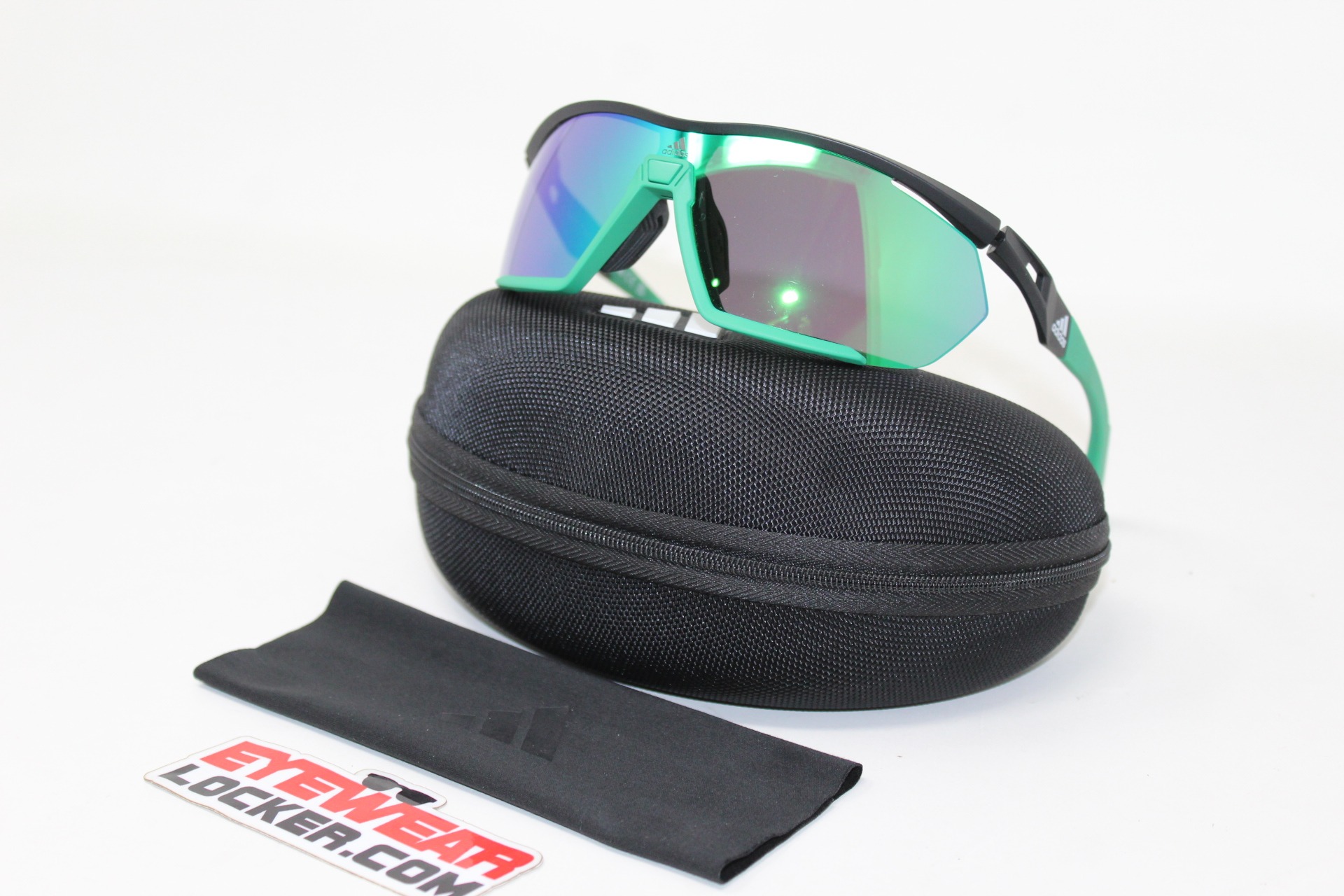 Adidas-Aero-Lite- SP0072-Matte- Black-Green-Eyewearlocker-Adidas-Ecuador-1