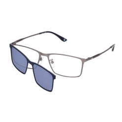 BMW BW5070-H/V 013  Silver Titanio con extra clip Blue Polarizado