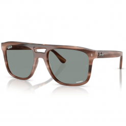 Ray Ban Chromance RB2213 Polished Havana Brown Light Blue Polarizadas