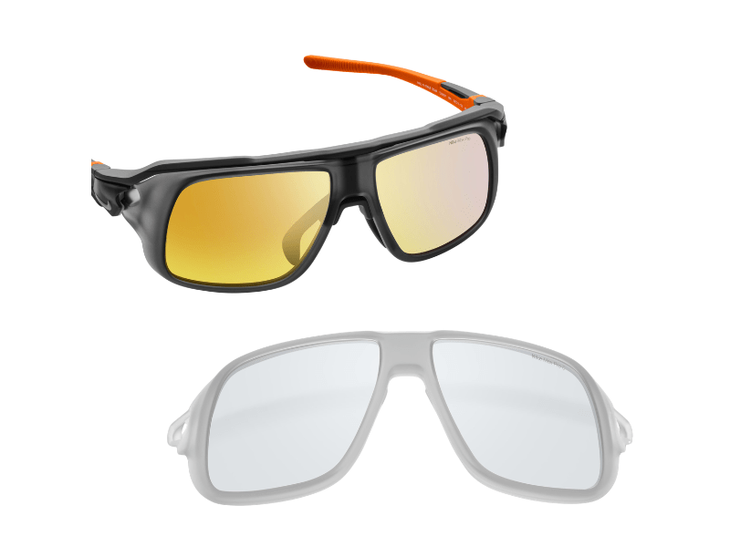 Nike-Flyfree-Soar- Matte-Anthracite- Orange-con-lente Extra-Eyewearlocker-Nike-Ecuador-2