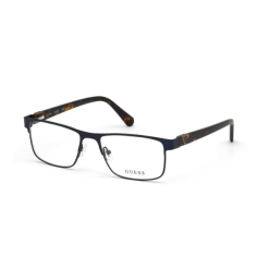 Guess GU50003 091 Matte Blue Metal Rectangular Full Rim