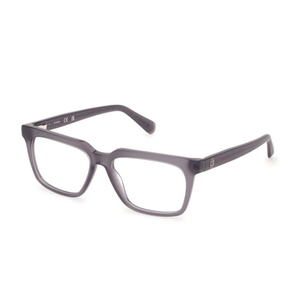 Armazones- Guess- GU50133- 020- Rectangular- Shiny- Frosted- Grey- Eyewearlocker- Ecuador-1