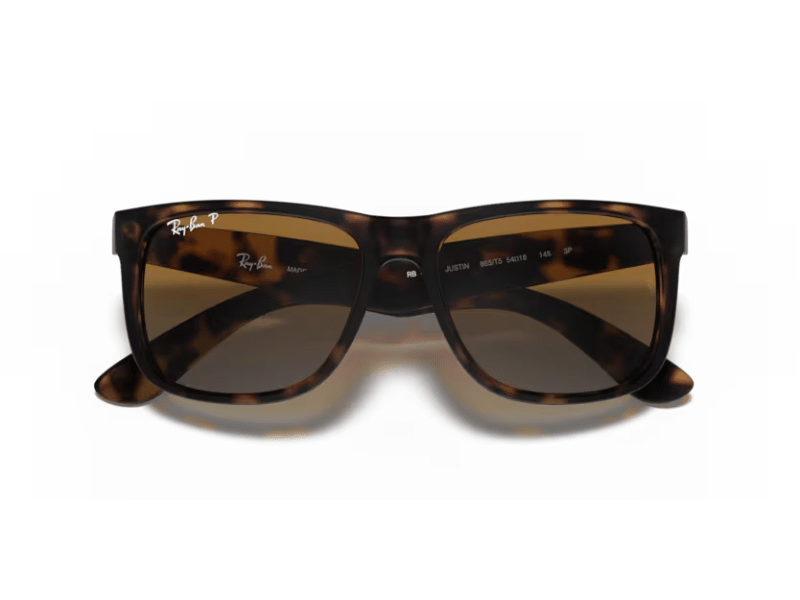 Ray Ban Justin RB4165 Havana Matte Café Degradada Polarizadas - Imagen 4