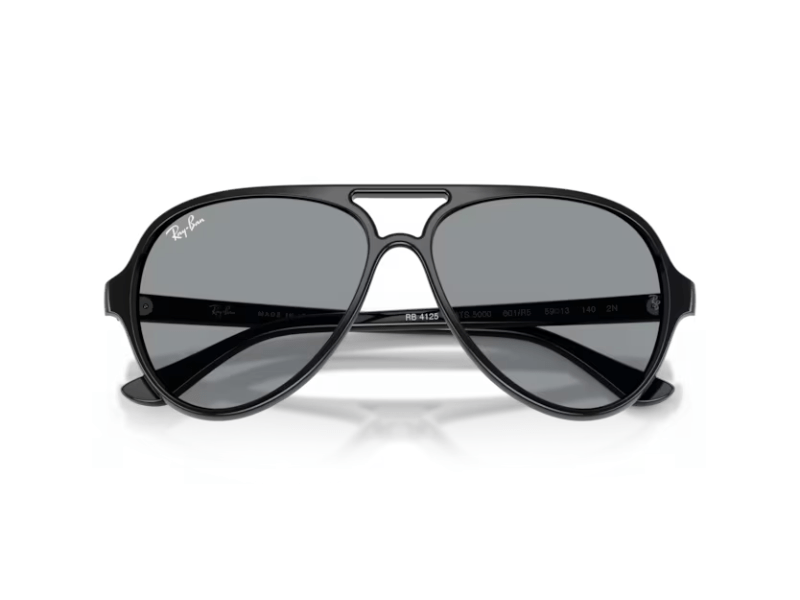 Ray-Ban-Cats- RB4125-Polished -Black-Grey-Eyewearlocker-Ray-Ban-Ecuador-4