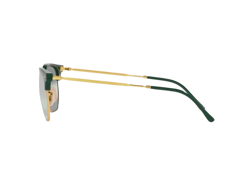 Ray Ban Chromance New Clubmaster RB4416 Polished Green Gold Polarizadas - Imagen 4