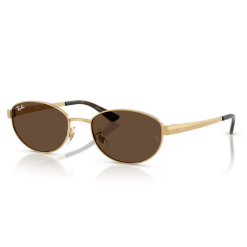 Ray Ban RB3774D Polished Gold Dark Brown 